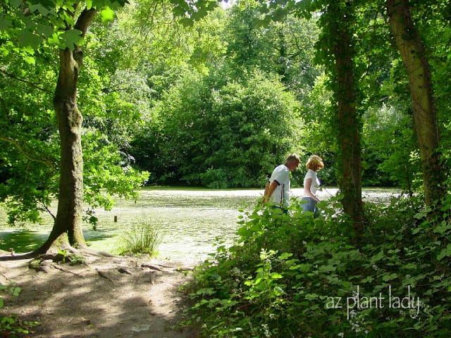 My father and oldest daughter explore this picturesque area