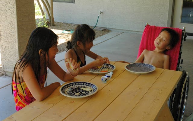 lunch outdoors