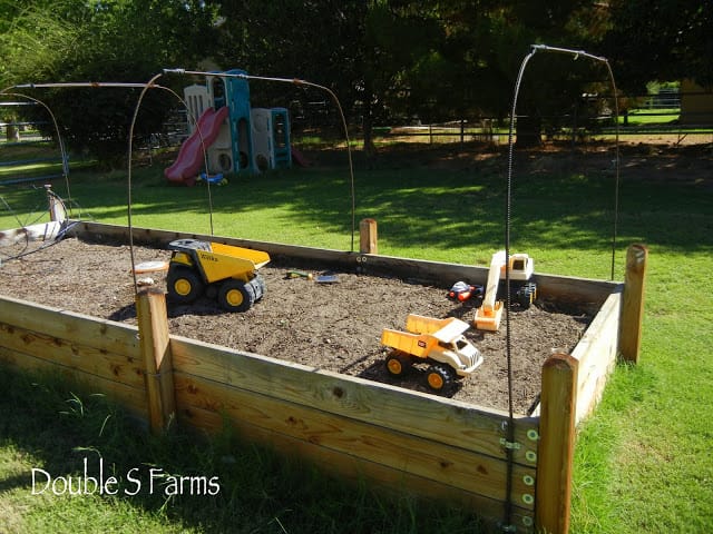 unused vegetable garden