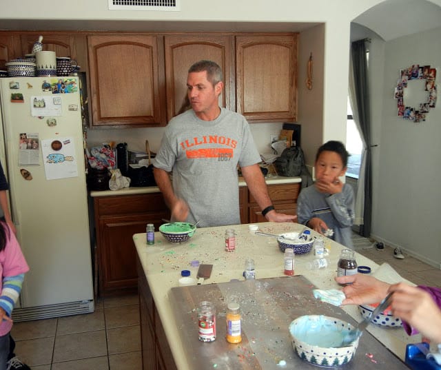 My husband and son were the official taste testers (pardon the messy kitchen - I seriously haven't had time to clean)