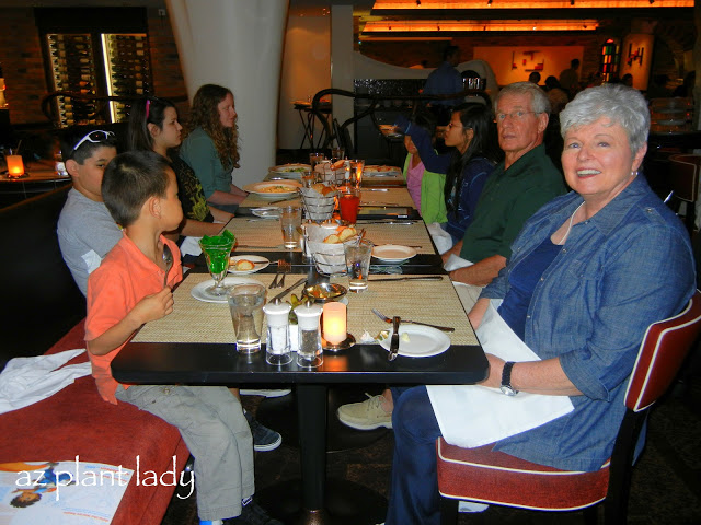 My in-laws always had their grandkids sitting their table.  My father-in-law couldn't smile or speak anymore, but he was able to communicate through his iPad.