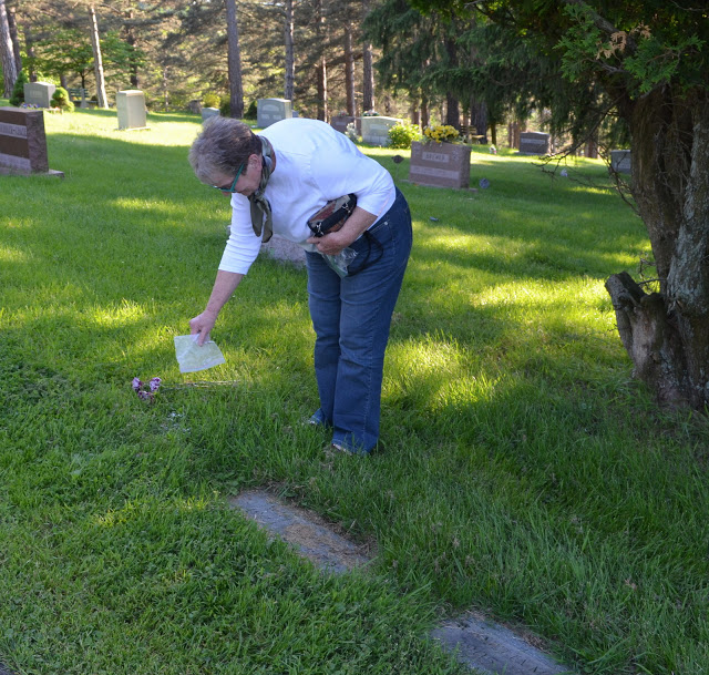 father's grave