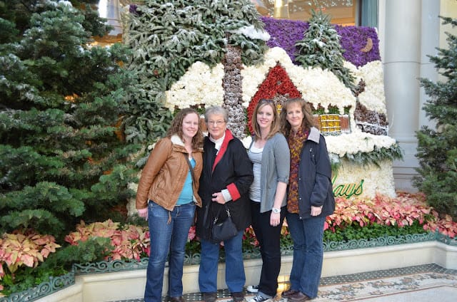 Rachele, my mother, my oldest daughter (Brittney) and me visiting Las Vegas for her 21st birthday last January.