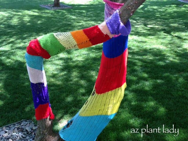 Knit Scarves for Trees