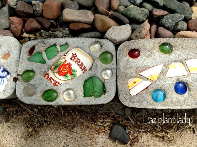 DIY Stepping Stones and Border