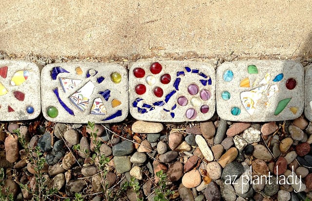 DIY Stepping Stones and Border