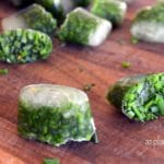 Freezing Herbs Into Ice Cubes