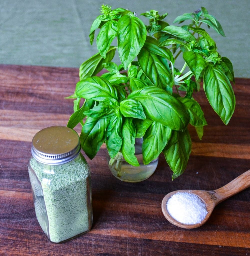 Basil herb Salt