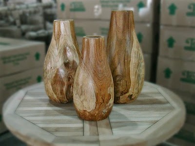 lovely teak vase