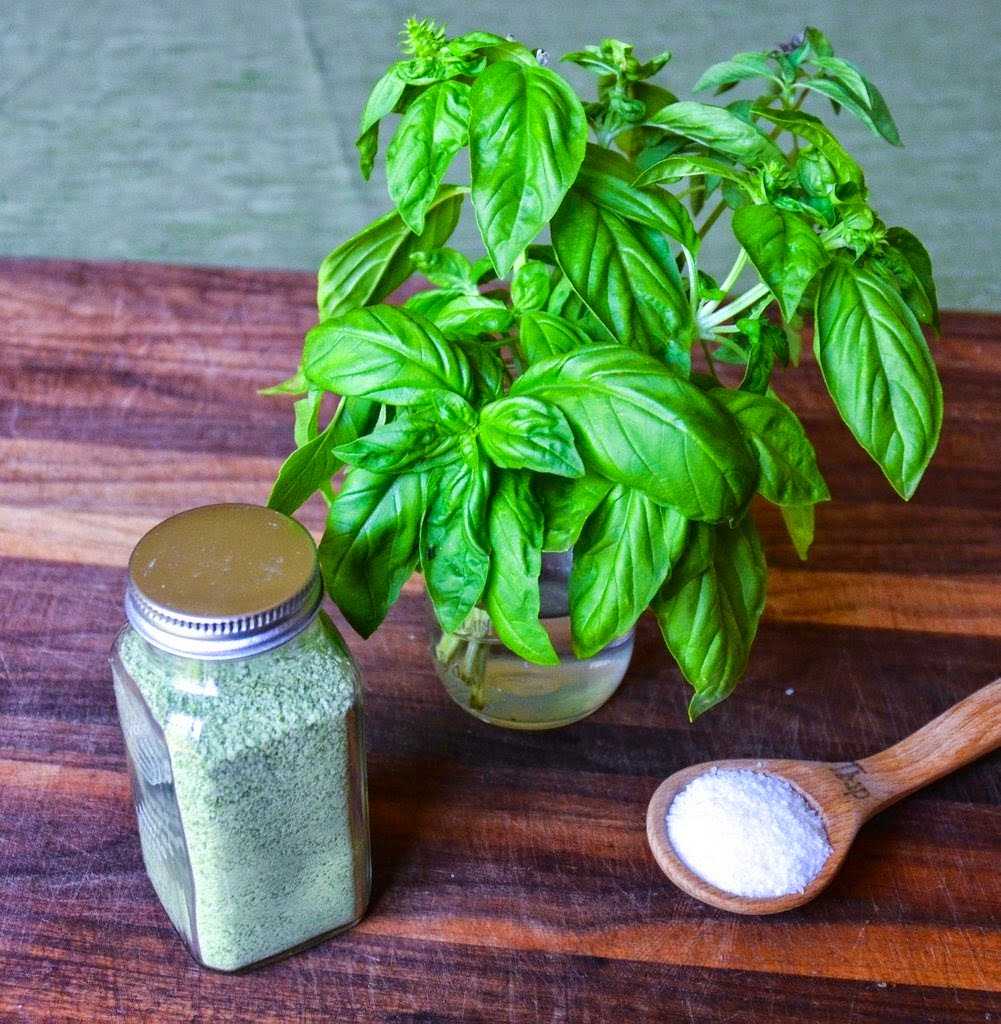 basil and herb salts