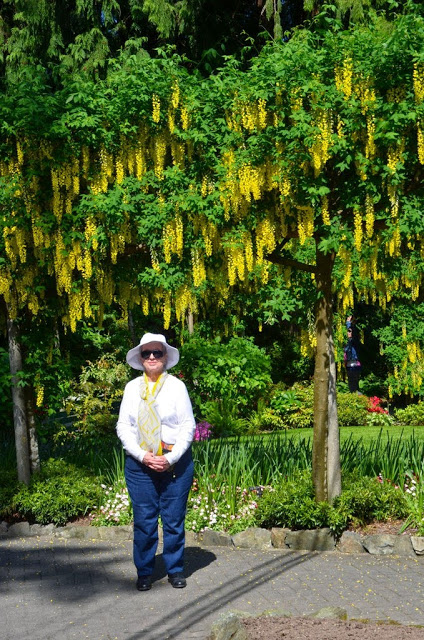 My mother and fellow travel companion