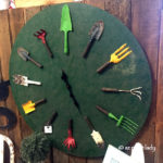 clock_garden_tools_Garden_Art