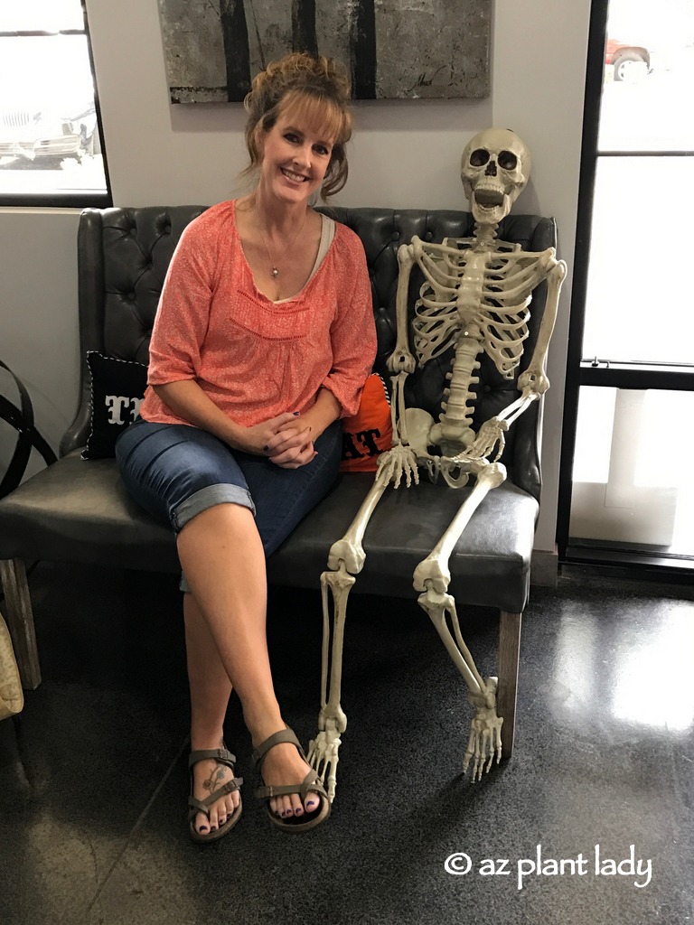 My mother’s orthopedist knows how to decorate his office for Halloween.