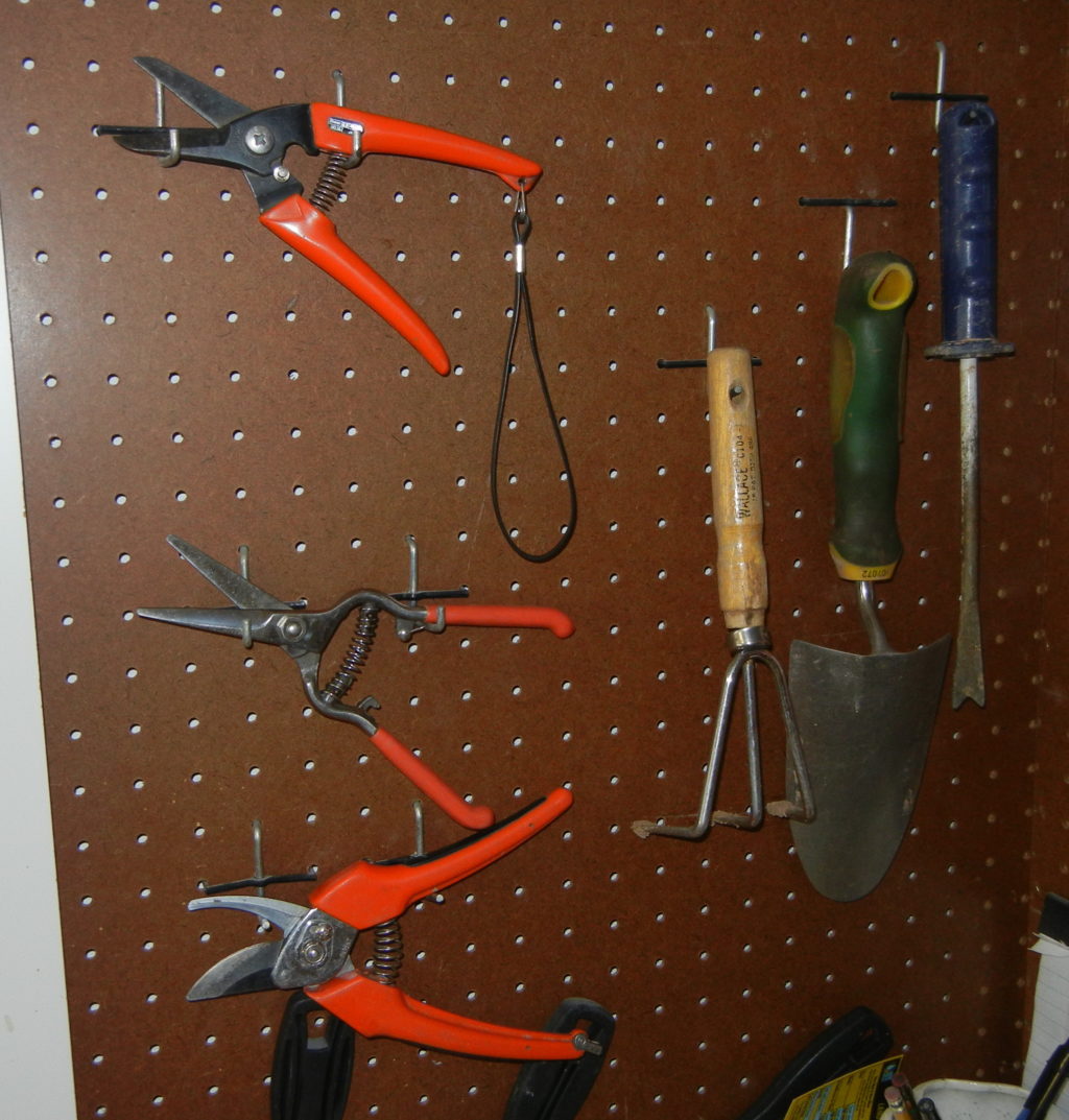 hand pruners , gardening tools