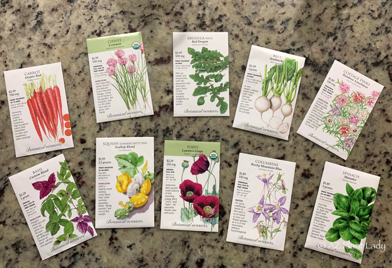 seeds in seed packets